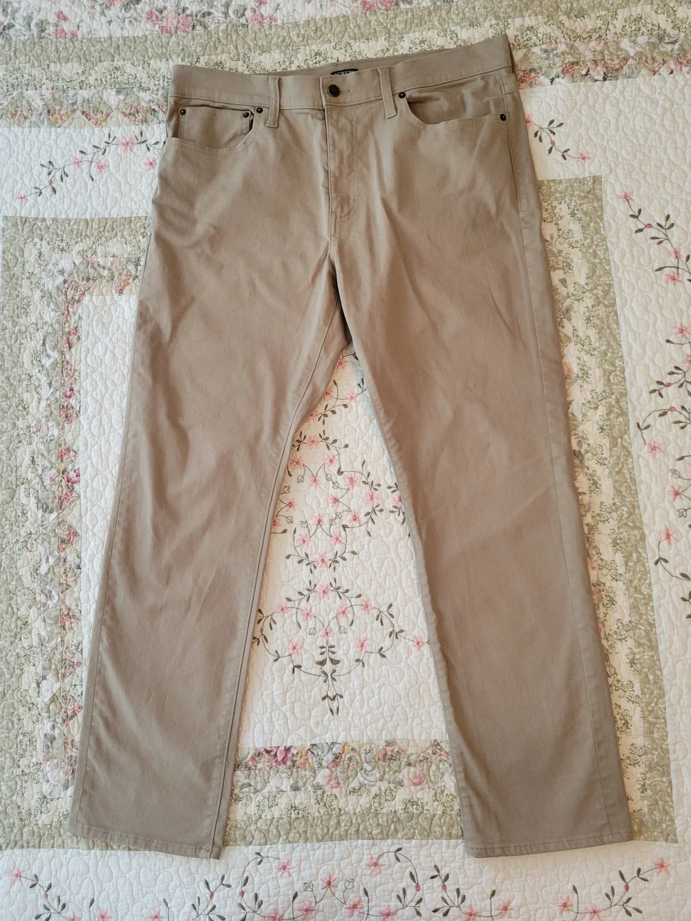 J.Crew Men's Straight Fit Khaki Pants - 34Wx30L
